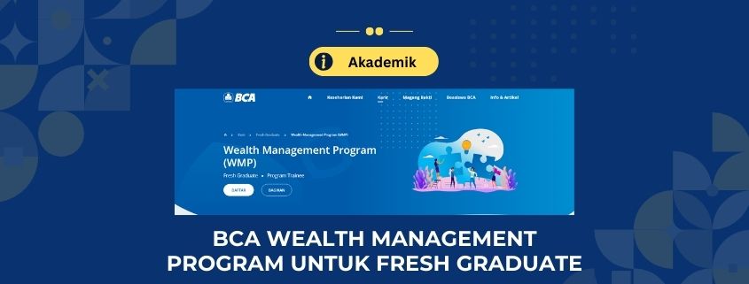 BCA Buka Wealth Management Program untuk Fresh Graduate